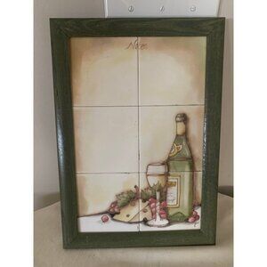 The Empty Nest Wine & Cheese Tiles Notes Board